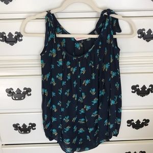 Rebecca Taylor Silk Cold Shoulder Top